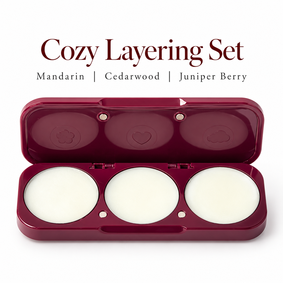 Cozy Layering Set: Mandarin, Cedarwood & Juniper Berry Solid Perfume Gift Set
