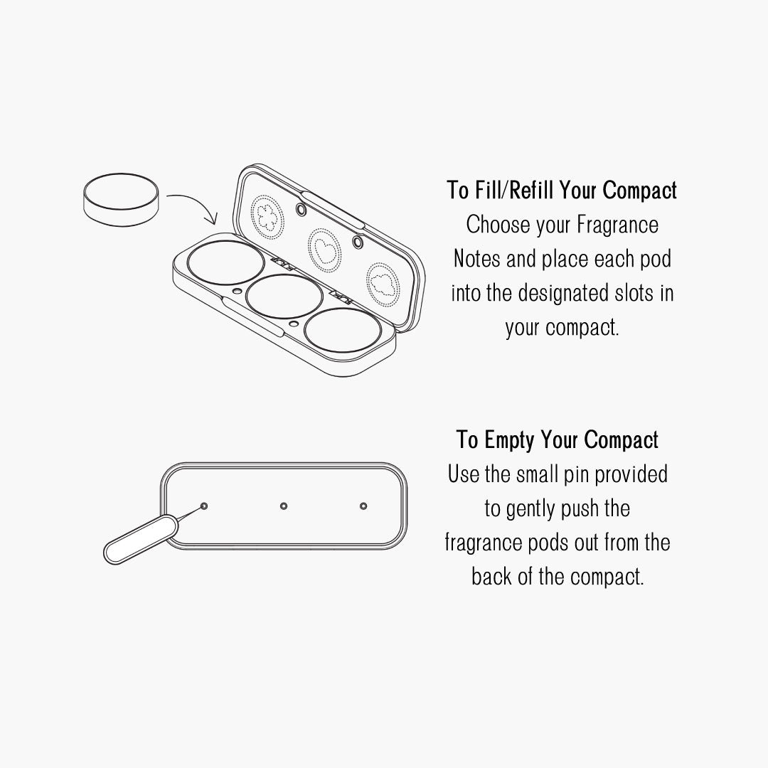 Jaipur Pink - Refillable Fragrance Compact