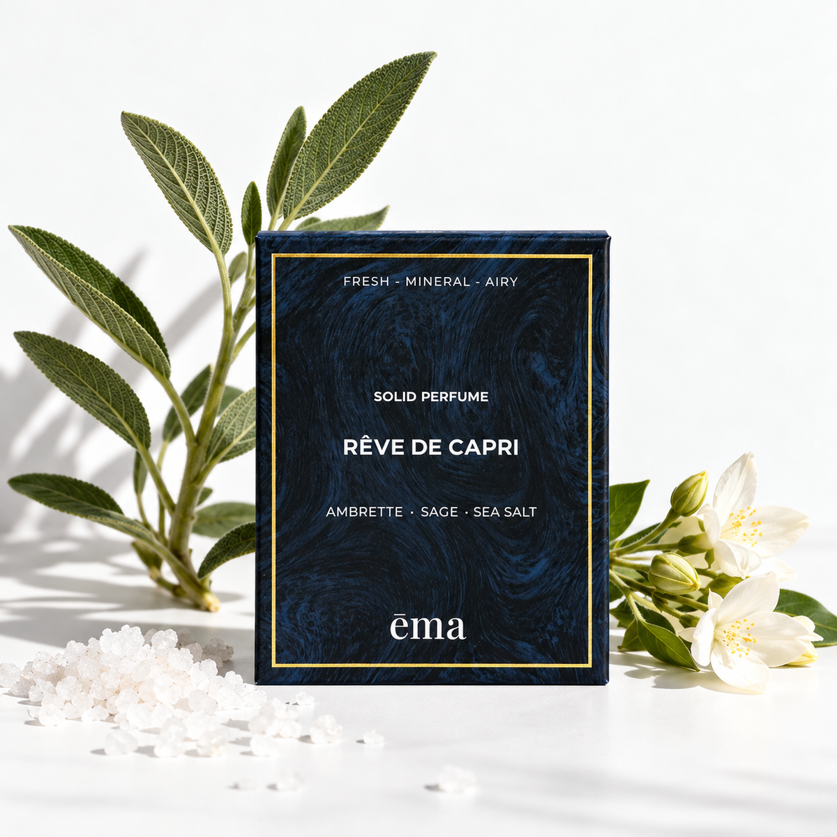 Rêve de Capri Solid Perfume Refill · Ambrette, Sage & Sea Salt