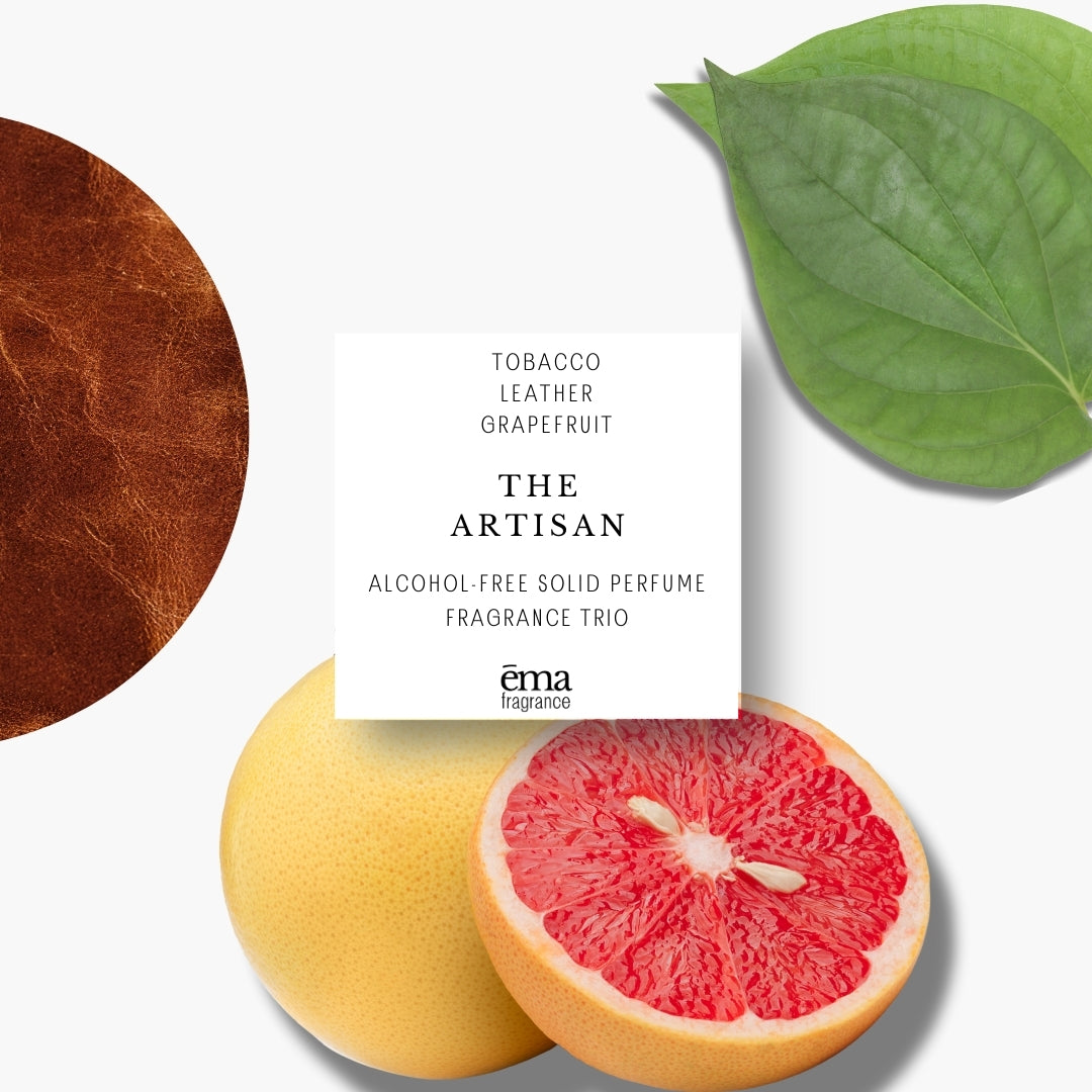 The Artisan Fragrance Trio - Tobacco, Leather, and Grapefruit