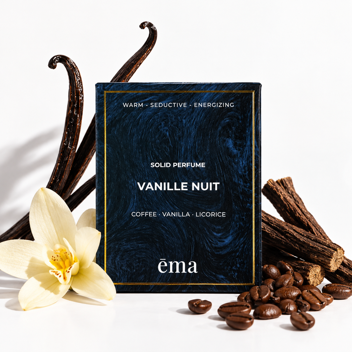Vanille Nuit Solid Perfume · Coffee, Vanilla & Licorice