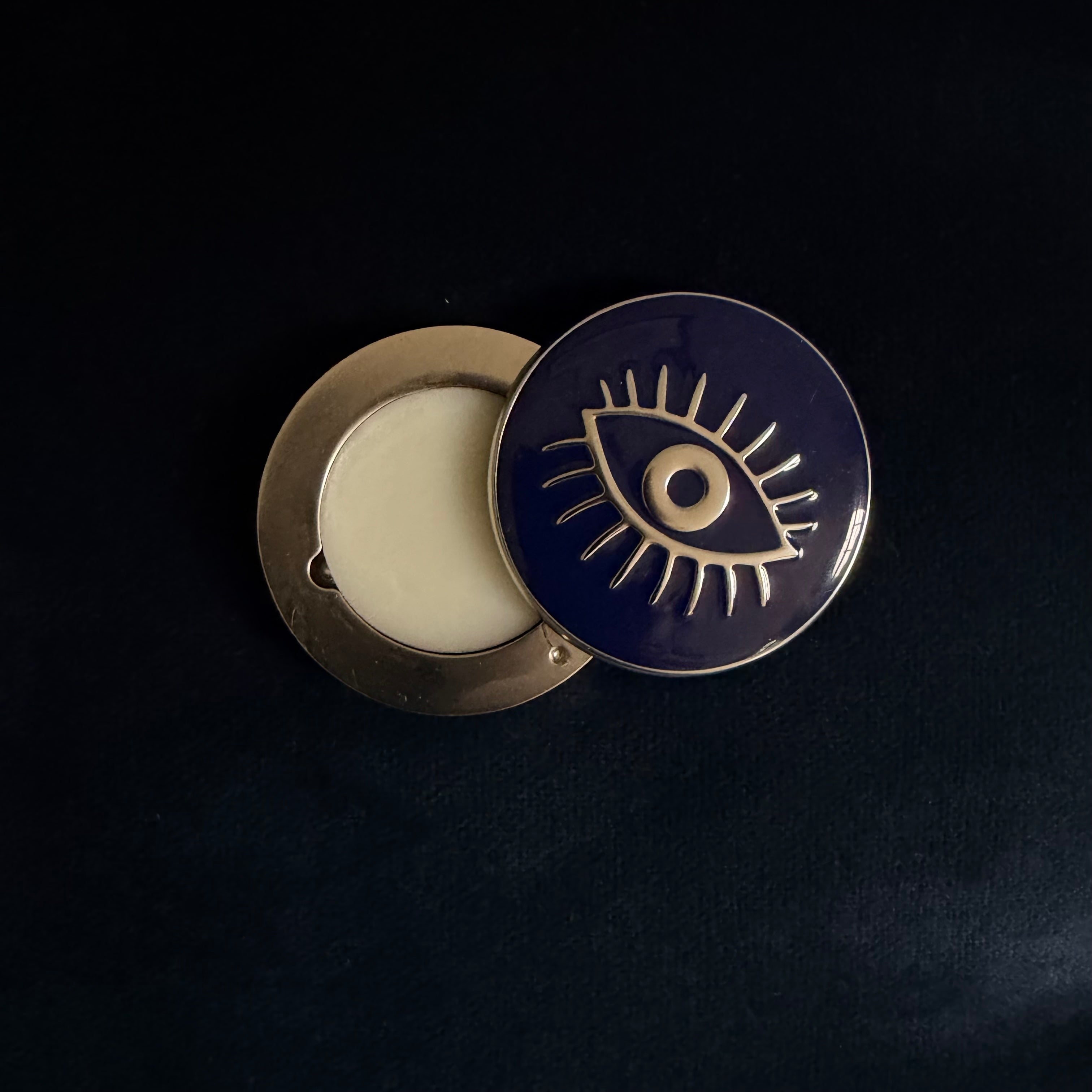 Clairvoyance · Refillable Metal Compact for Solid Perfume & Lip Color