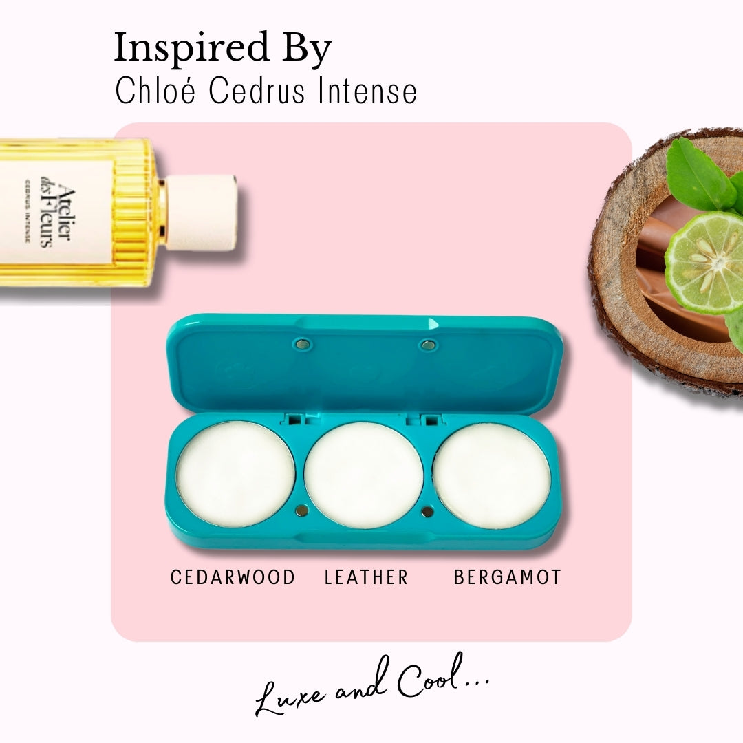 ema fragrance solid perfume blend inspired by Chloe Cedrus Intense blend