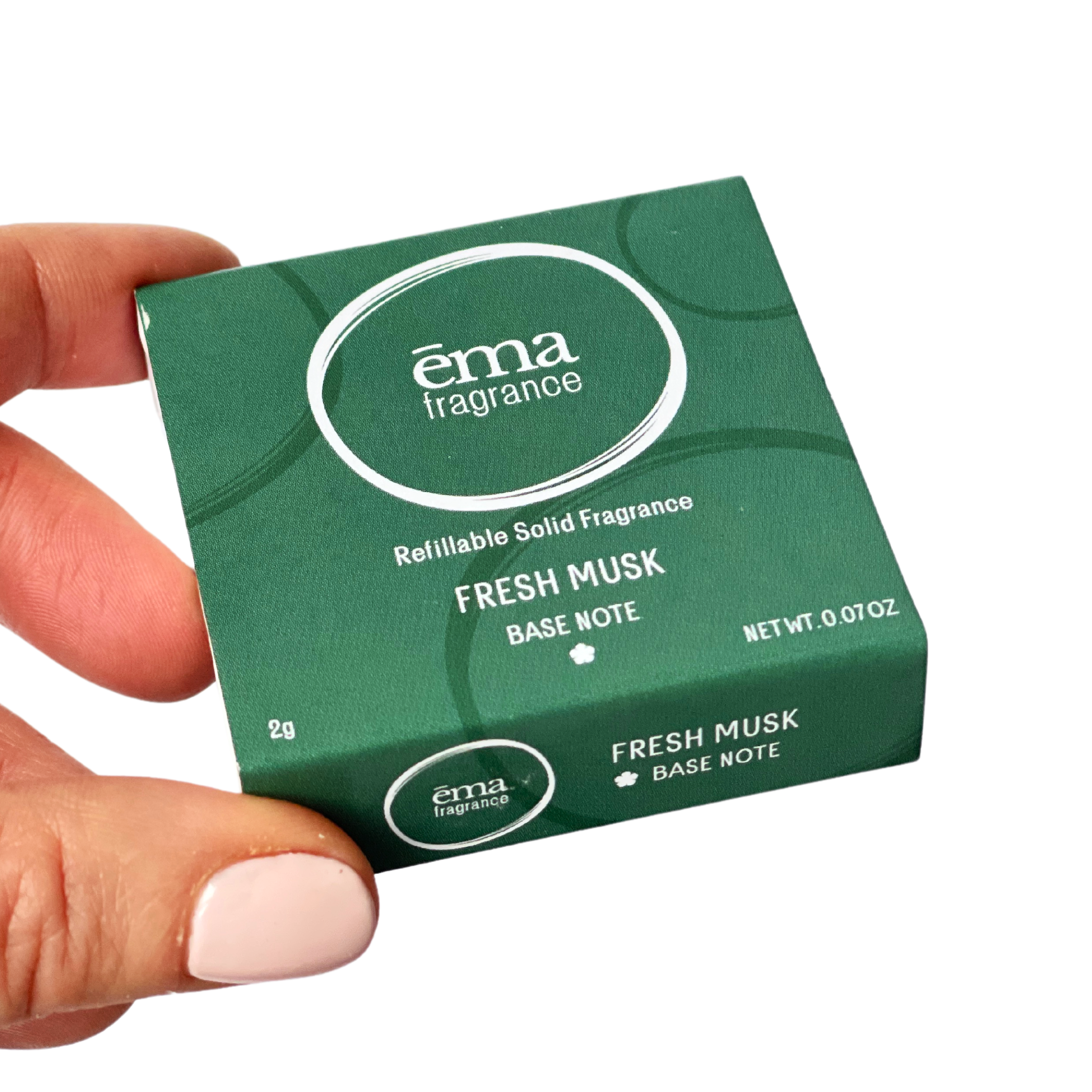 Fresh Musk Solid Perfume base Note packaging