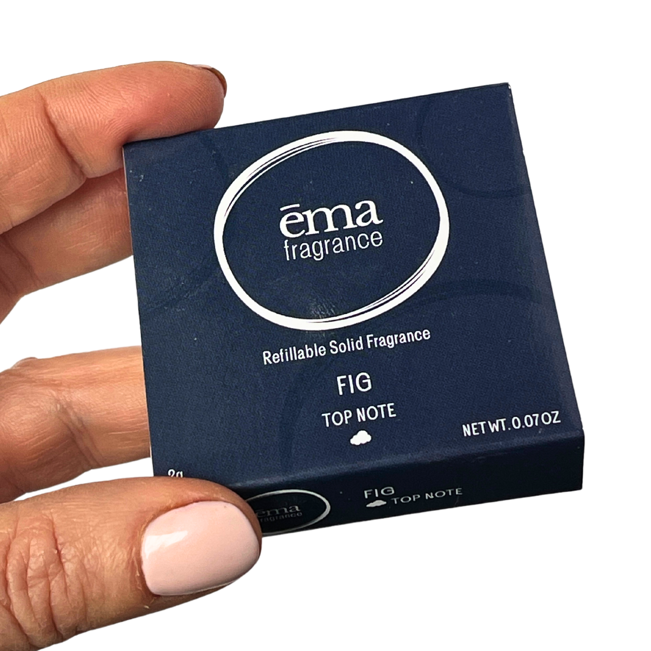 ema fragrance solid perfume fig note packaging