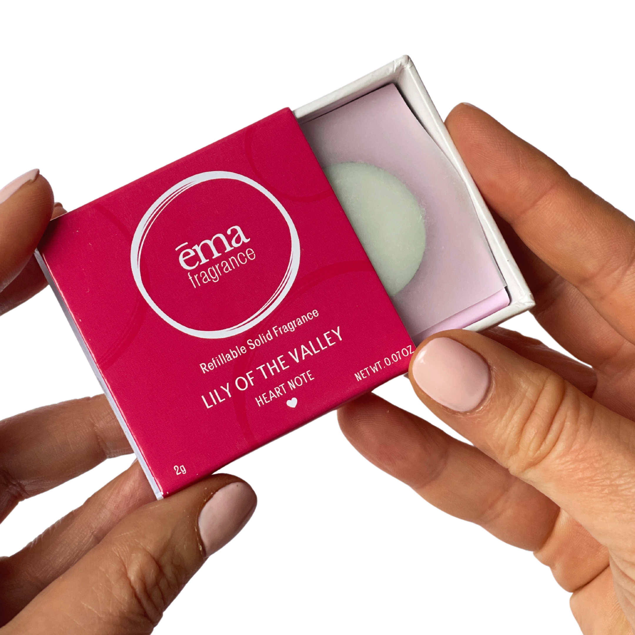 Lily of the Valley solid perfume fragrance note packaging