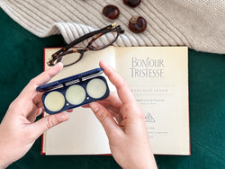 solid perfume in a compact