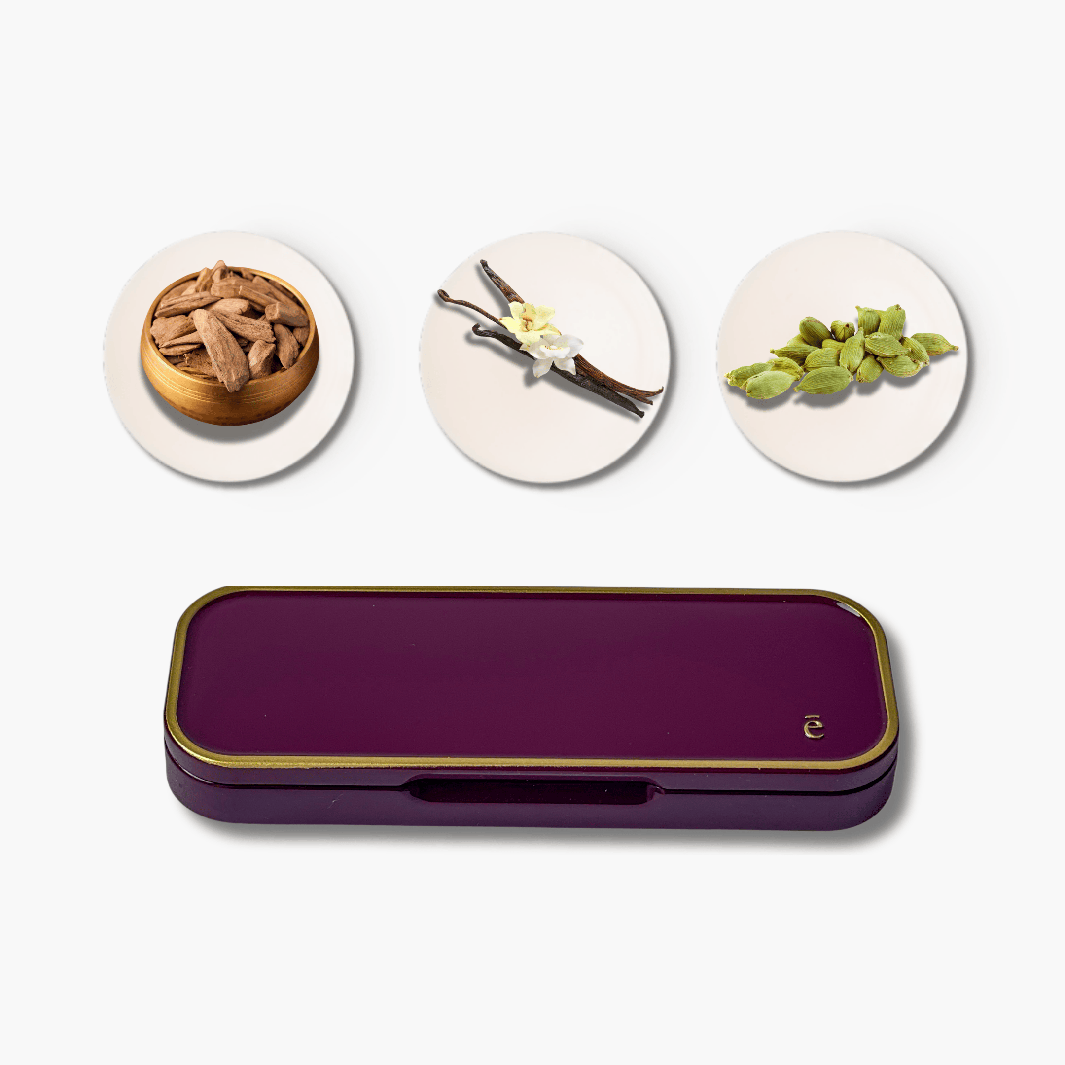 Dark Gourmand Trio Fragrance Set with Refillable Compact