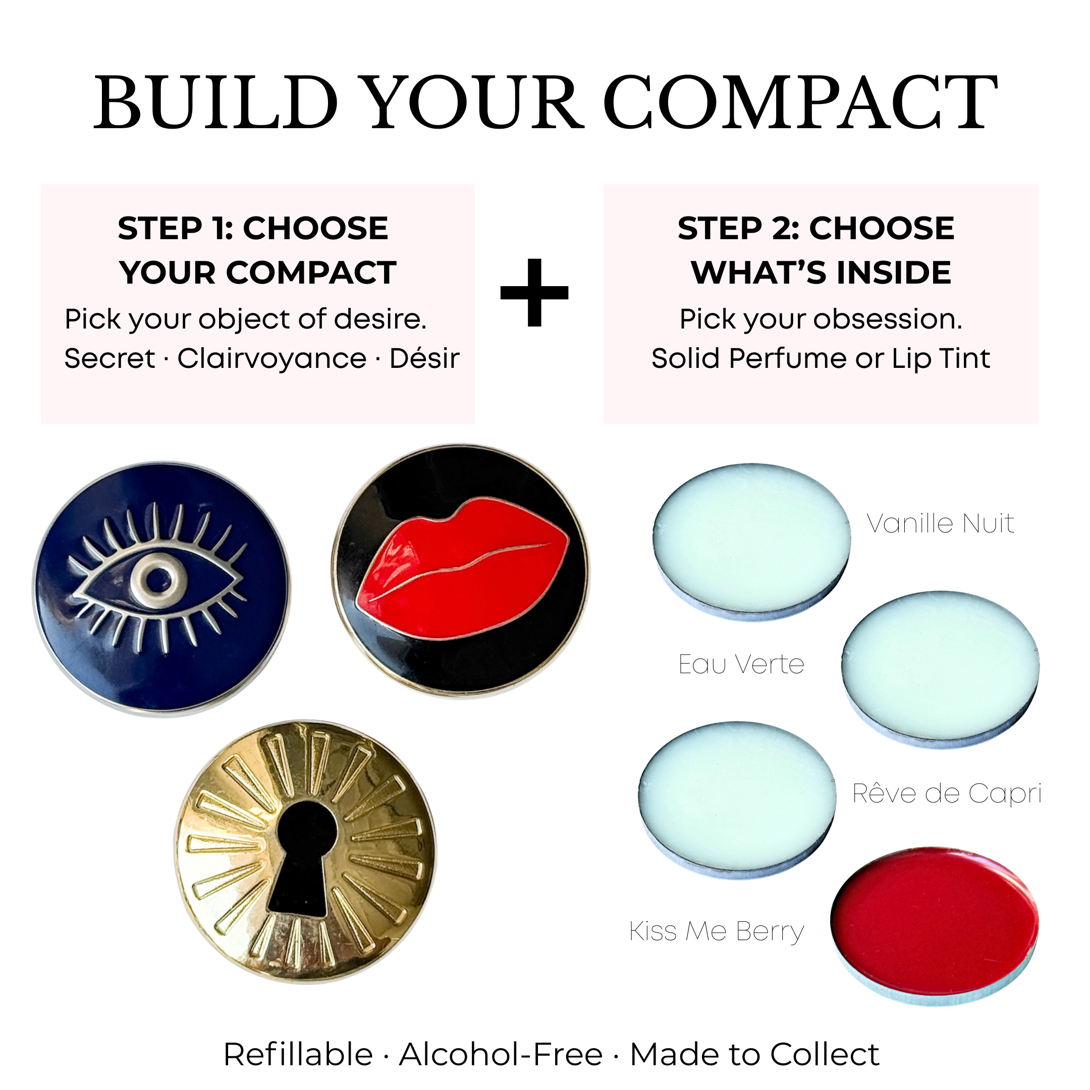 Build Your Own ēma Set: Compact + Fragrance or Lip Tint
