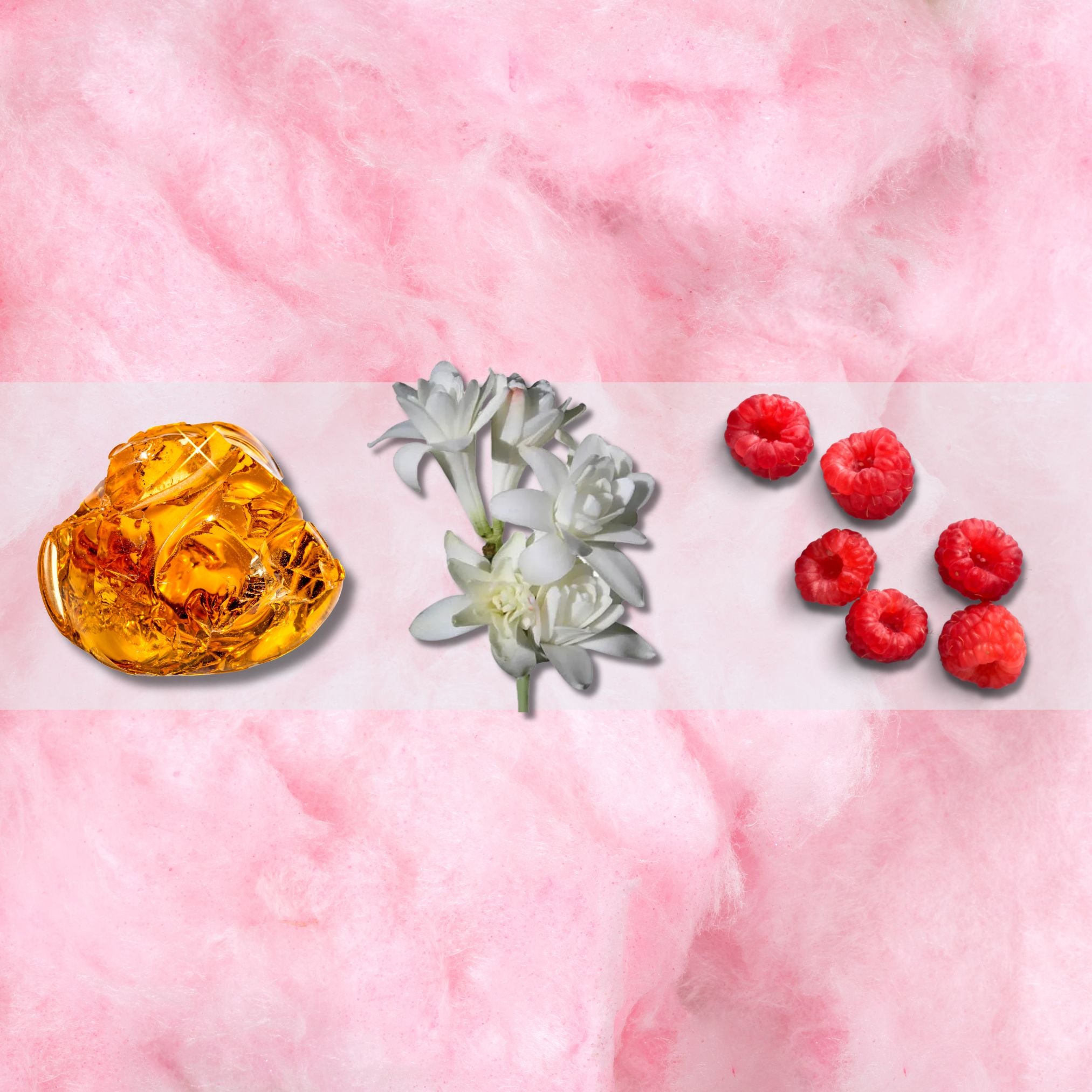 Candy Kiss Fragrance Trio - Amber, Tuberose, and Raspberry