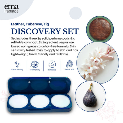 Tuscan Trio Fragrance Set with Refillable Compact