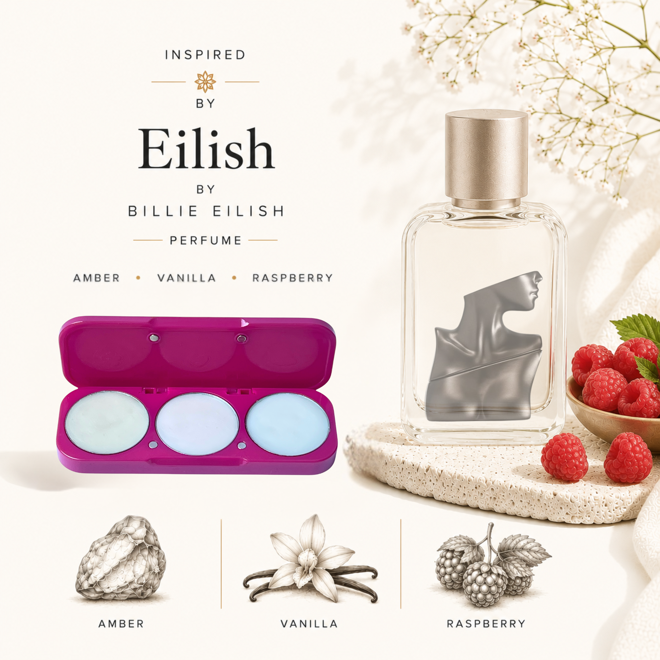 Inspired by Eilish, by Billie Eilish Perfume - Amber, Vanilla, and Raspberry