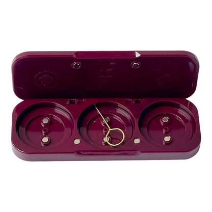 Bordeaux Burgundy Red - Refillable Fragrance Compact