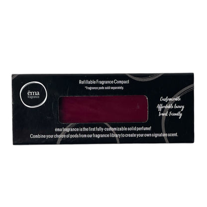 Bordeaux Burgundy Red - Refillable Fragrance Compact