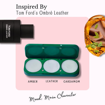 Inspired by Tom Ford Ombré Leather - Amber, Leather, Cardamom