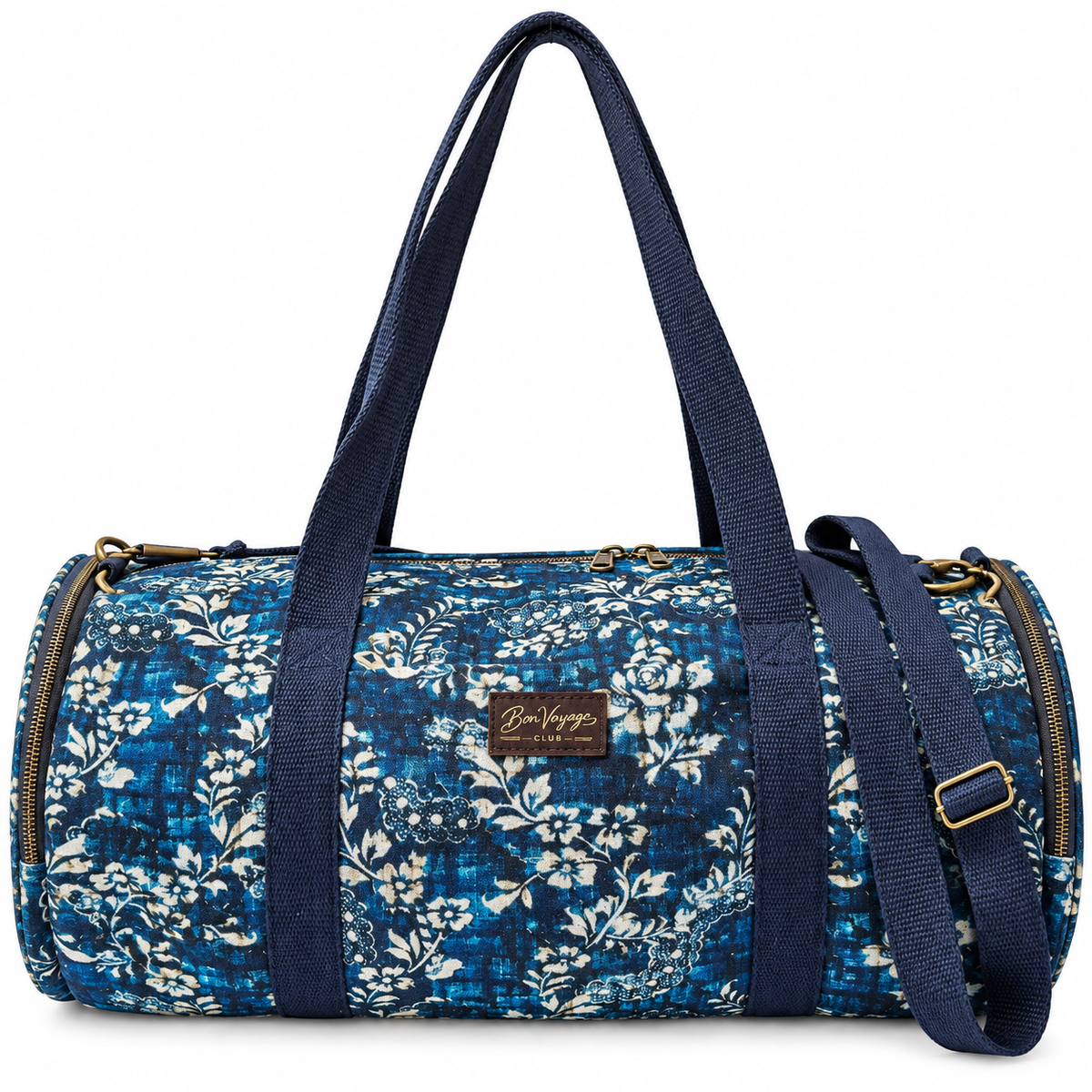 Weekender Vintage Tapestry Duffle Bag - Mirabeau Blue