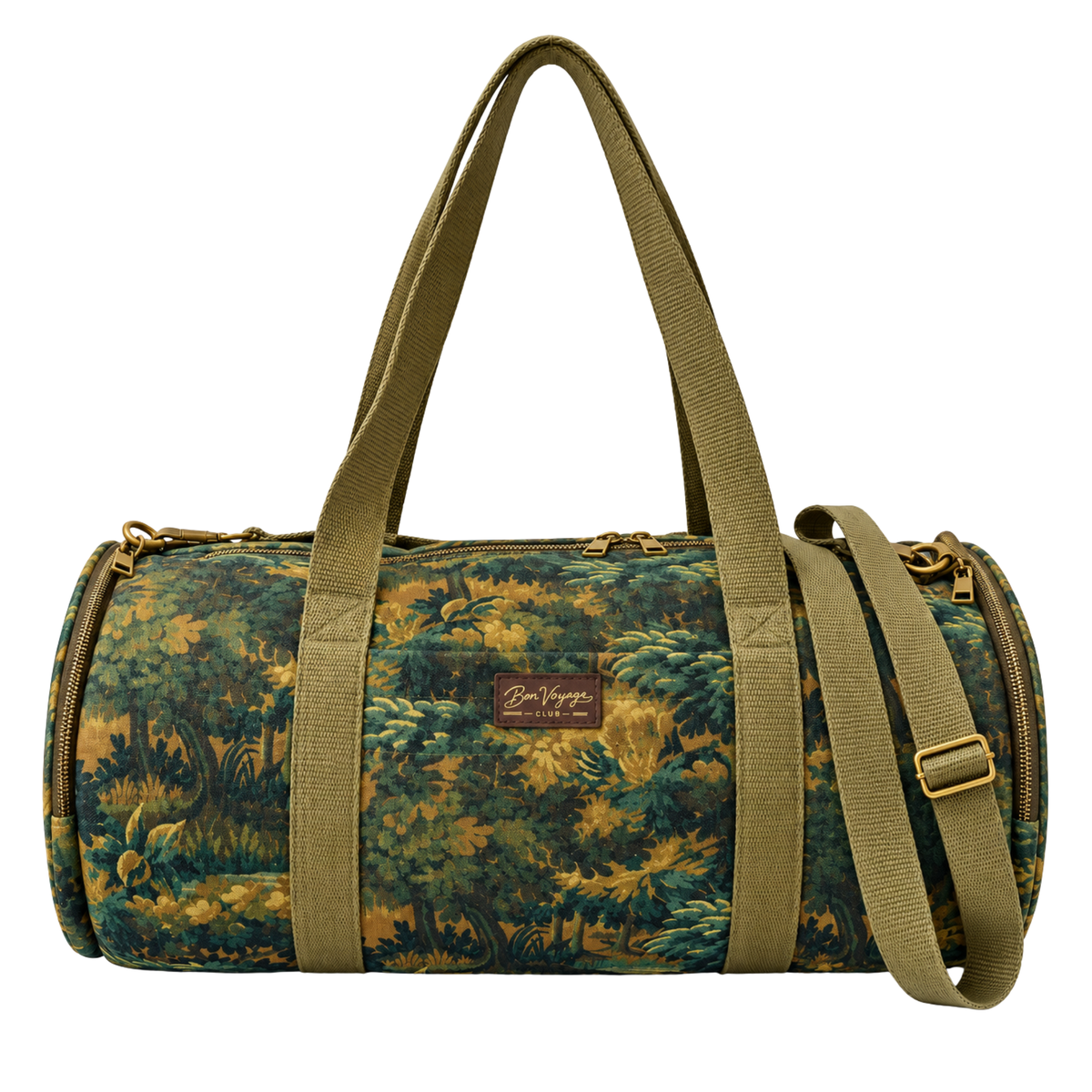 Weekender Tapestry Print Duffle Bag - Provence Verte