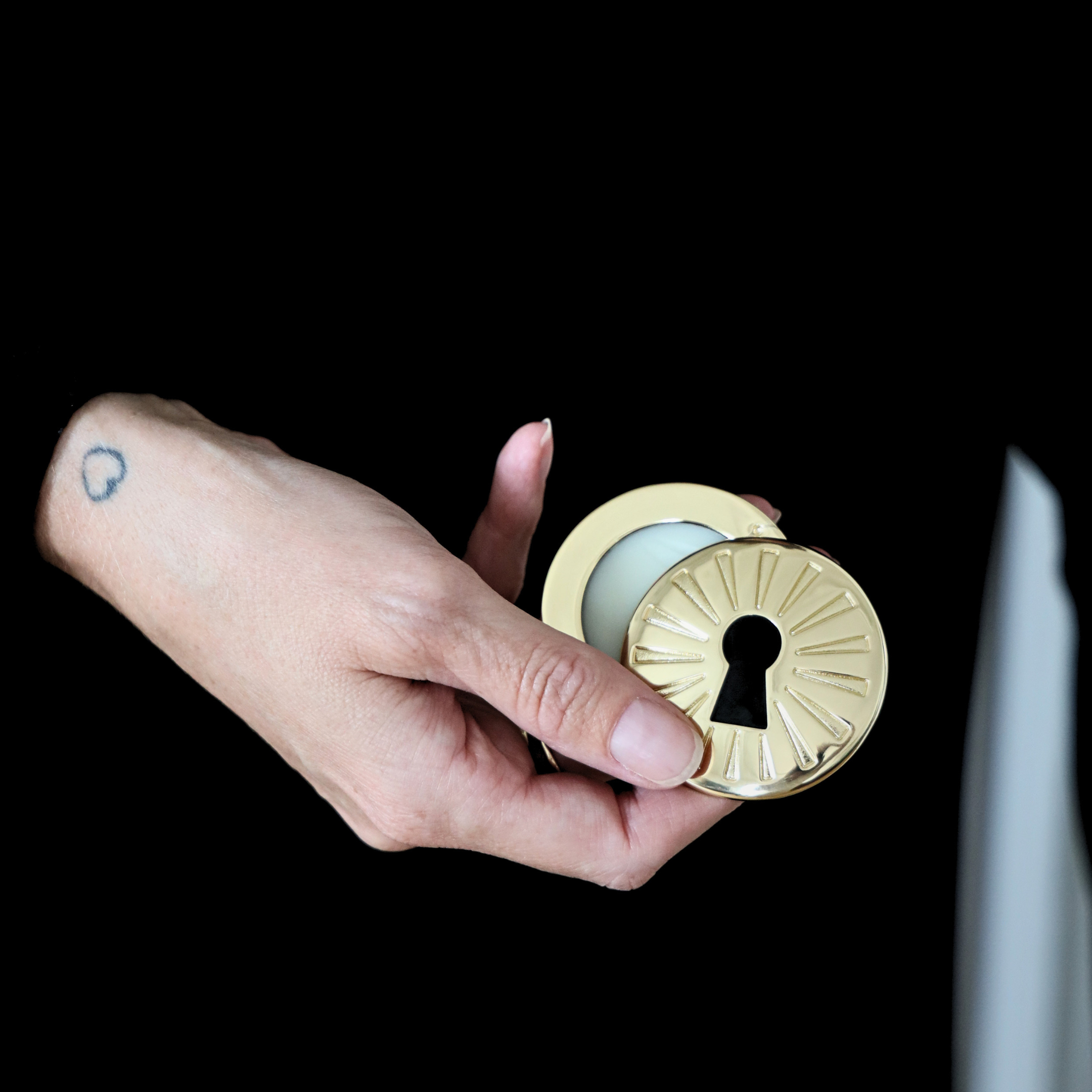 Secret · Refillable Metal Compact for Solid Perfume & Lip Color