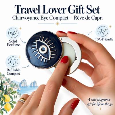 Travel Lover Gift Set: Clairvoyance Eye Compact + Rêve de Capri Solid Perfume