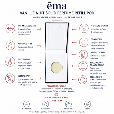 Vanille Nuit Solid Perfume · Coffee, Vanilla & Licorice