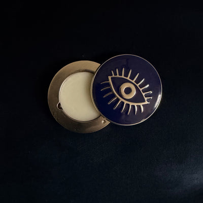 Clairvoyance · Refillable Metal Compact for Solid Perfume & Lip Color