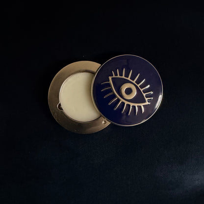 Clairvoyance · Refillable Metal Compact for Solid Perfume & Lip Color