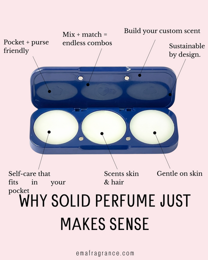 Monaco Midnight Blue - Refillable Fragrance Compact