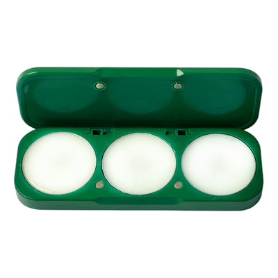 Ema fragrance solid perfume refillable compact green