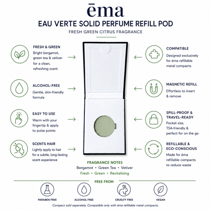 Eau Verte Solid Perfume ·  Green Mango, Lotus & White Musk