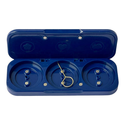 ema fragrance refillable solid perfume compact Navy Blue