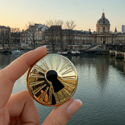Secret · Refillable Metal Compact for Solid Perfume & Lip Color