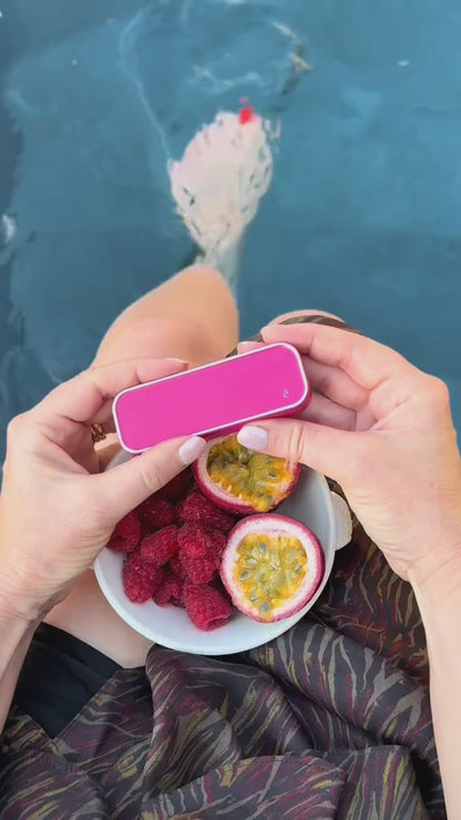 Raspberry Noir Trio Fragrance Set with Refillable Compact